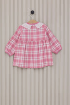 U.S. Polo Assn. Kız Bebek Bebe Yaka Pigment Baskılı Kışlık Regular Fit Pembe Elbise USB2138-C-V1