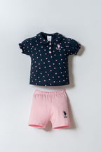 U.S. Polo Assn Kız Bebek Lacivert 2 Li Takım