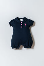 U.S. Polo Assn Kız Bebek Lacivert Tulum