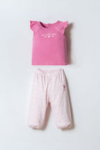 U.S. Polo Assn Kız Bebek Pembe 2 Li Takım