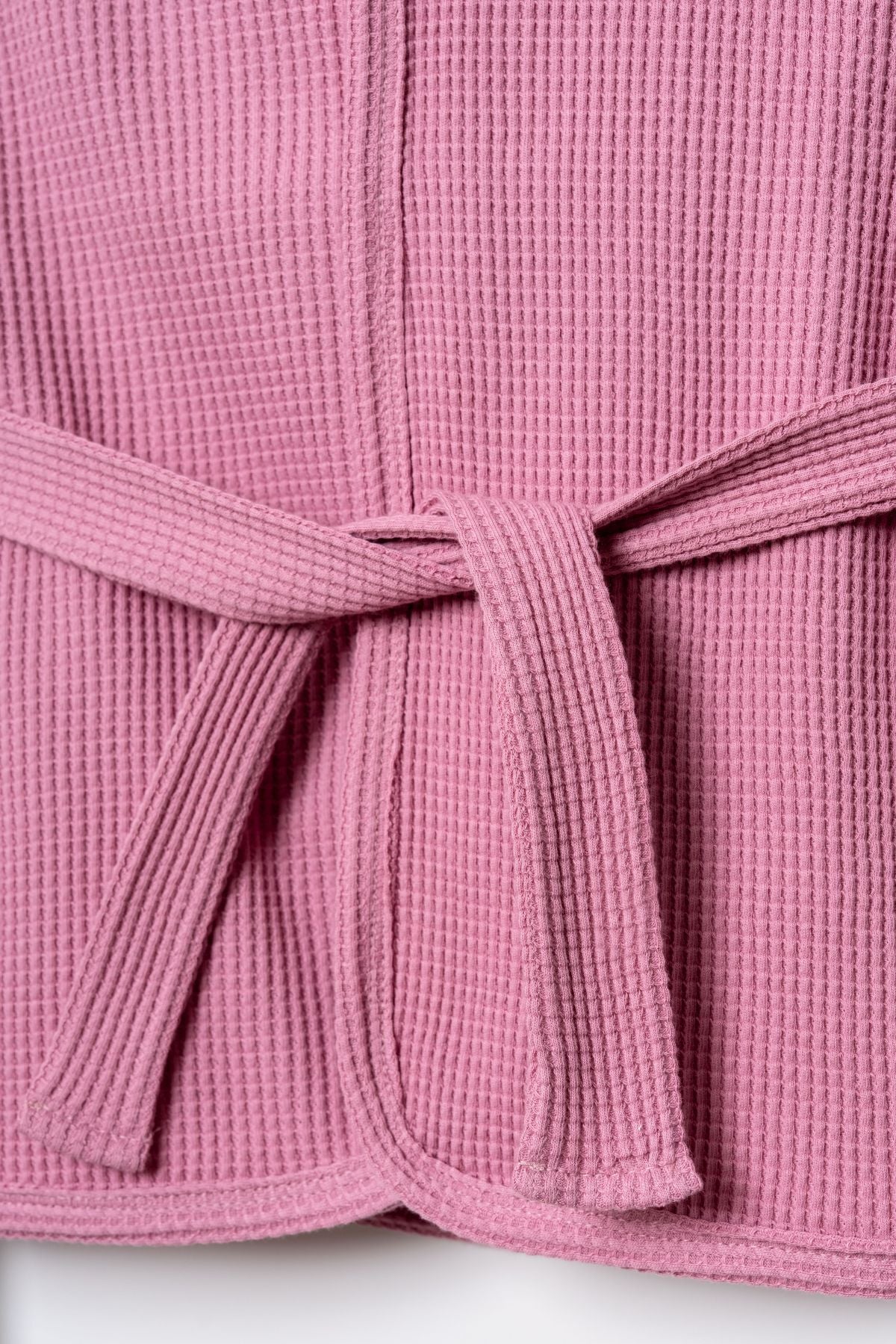 U.S. Polo Assn. Kız Bebek V Yaka Nakışlı Yazlık Regular Fit Pembe Bornoz USB3047-C-V1