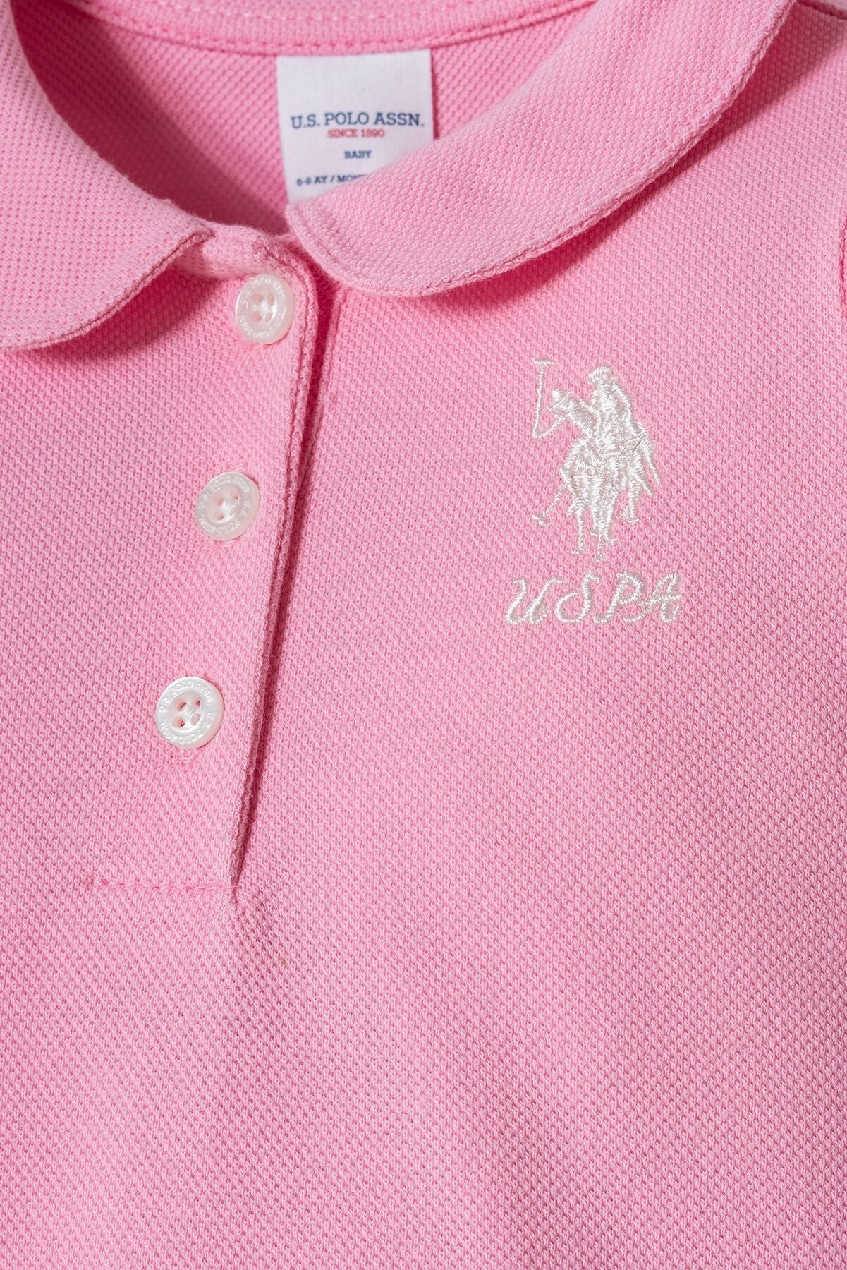 U.S. Polo Assn Kız Bebek Pembe Elbise Ürün ana görseli