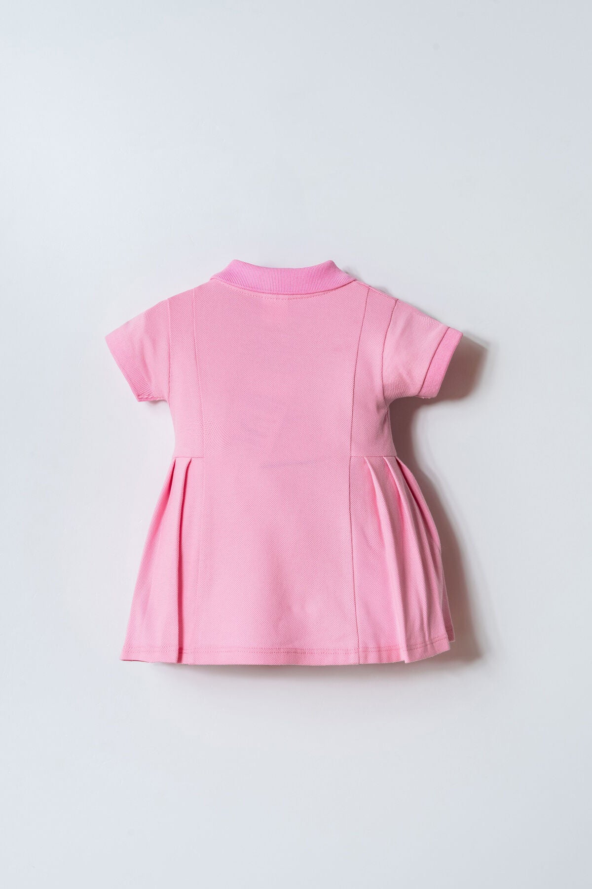 U.S Polo Assn. Kız Bebek Pembe Pike Elbise