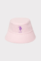 U.S. Polo Assn. Kız Bebek Nakışlı Yazlık Regular Fit Pembe Şapka USB3044-C-V2