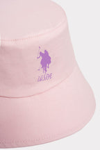 U.S. Polo Assn. Kız Bebek Nakışlı Yazlık Regular Fit Pembe Şapka USB3044-C-V2