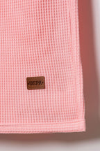 U.S. Polo Assn. Kız Bebek Yazlık Regular Fit Pembe Battaniye USB3046-C-V3