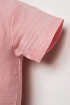 U.S. Polo Assn. Kız Bebek Gömlek Yaka Nakışlı Yazlık Regular Fit Pembe Pijama Takımı USB2978-C-V4