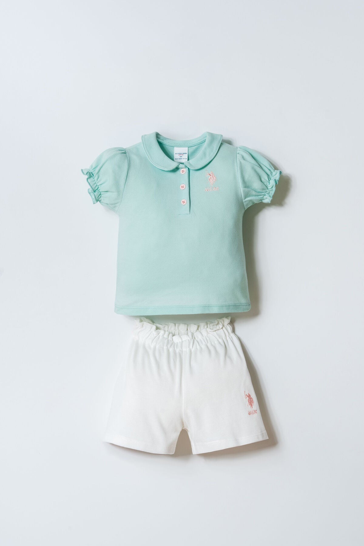 U.S. Polo Assn Kız Bebek Yeşil 2 Li Takım