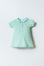 U.S. Polo Assn Kız Bebek Yeşil Elbise