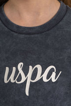 U.S. Polo Assn. Kız Çocuk Baskılı Antrasit Uzun Kol Eşofman Takımı US2724-C-V4