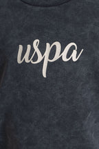 U.S. Polo Assn. Kız Çocuk Baskılı Antrasit Uzun Kol Eşofman Takımı US2724-C-V4