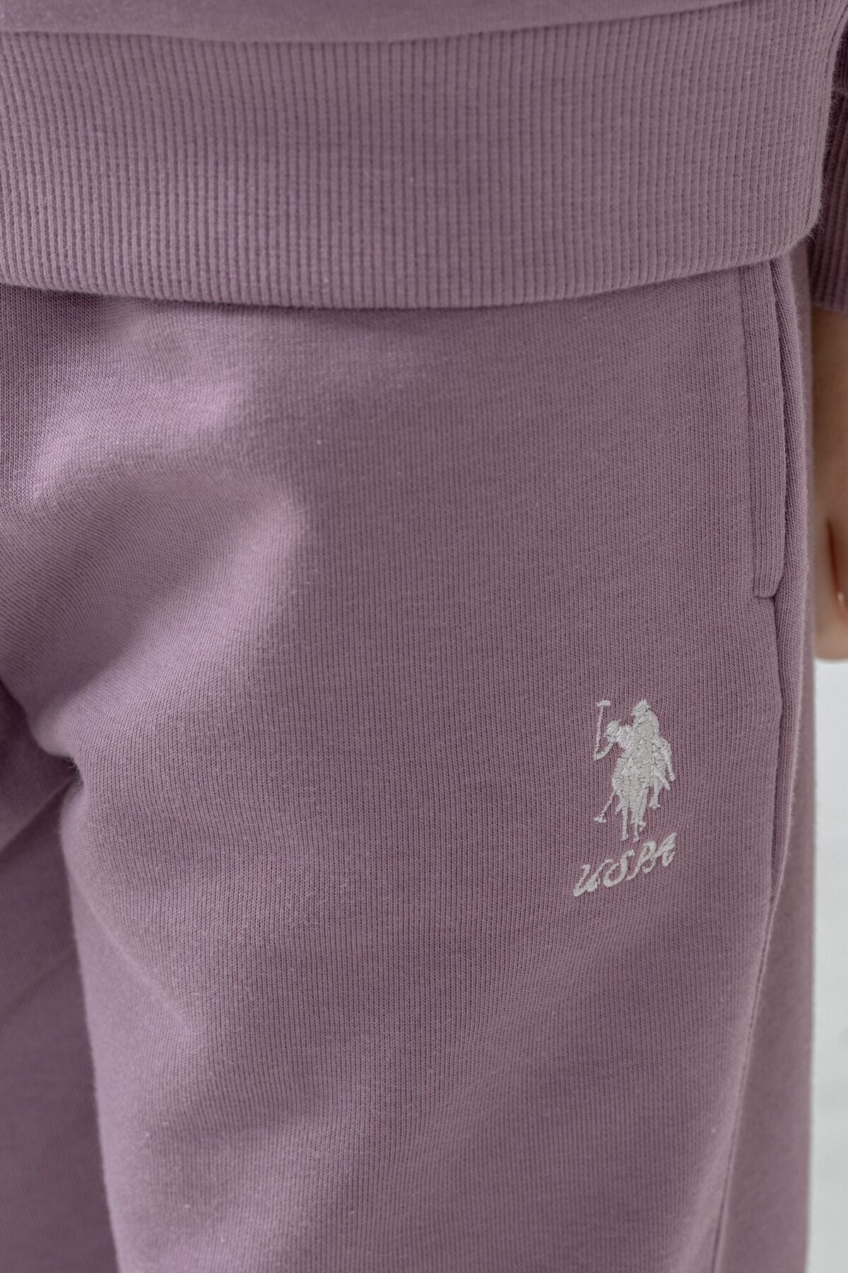 U.S. Polo Assn. Kız Çocuk Baskılı Mavi Uzun Kol Eşofman Takımı US2718-C-V1