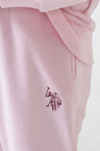 U.S. Polo Assn. Kız Çocuk Baskılı Pembe Uzun Kol Eşofman Takımı US2704-C-V1