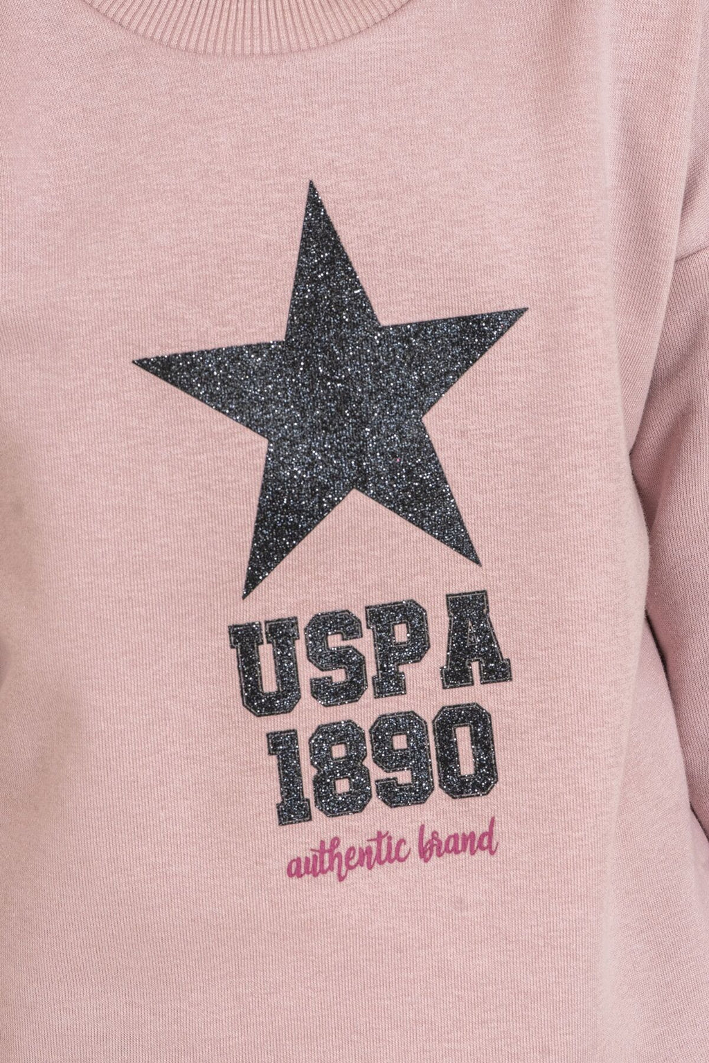 U.S. Polo Assn. Kız Çocuk Baskılı Pembe Uzun Kol Eşofman Takımı US2719-C-V2