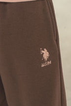 U.S. Polo Assn. Kız Çocuk Baskılı Turuncu Uzun Kol Eşofman Takımı US2714-C-V1