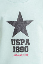 U.S. Polo Assn. Kız Çocuk Baskılı Yeşil Uzun Kol Eşofman Takımı US2719-C-V3