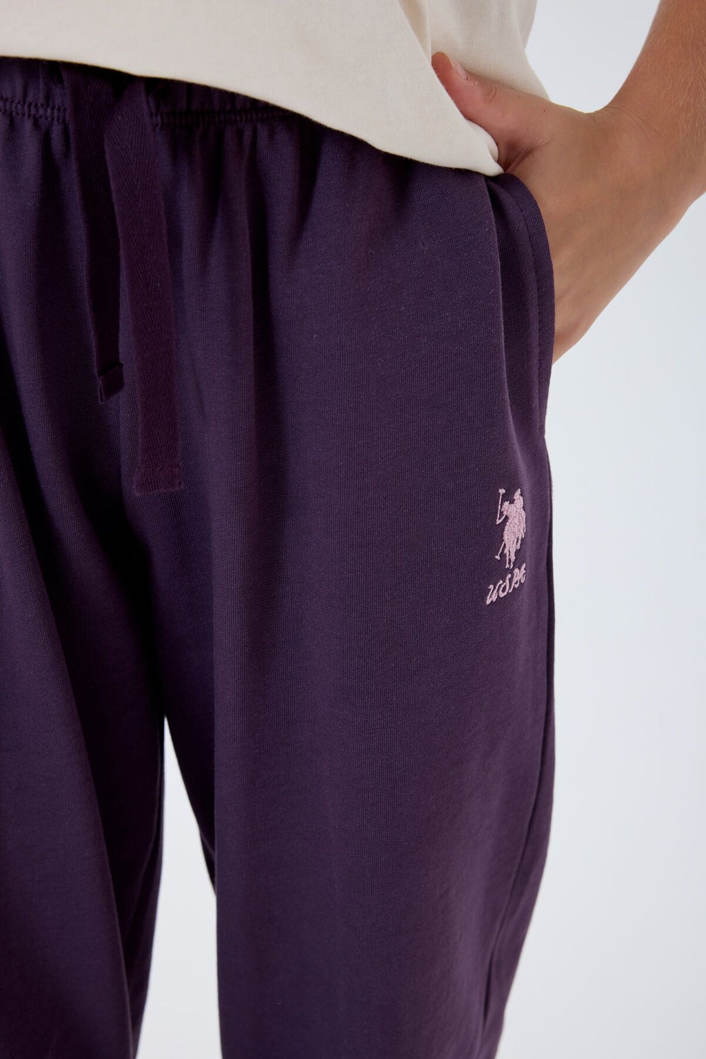 U.S. Polo Assn Kız Çocuk Beyaz Pijama Takım