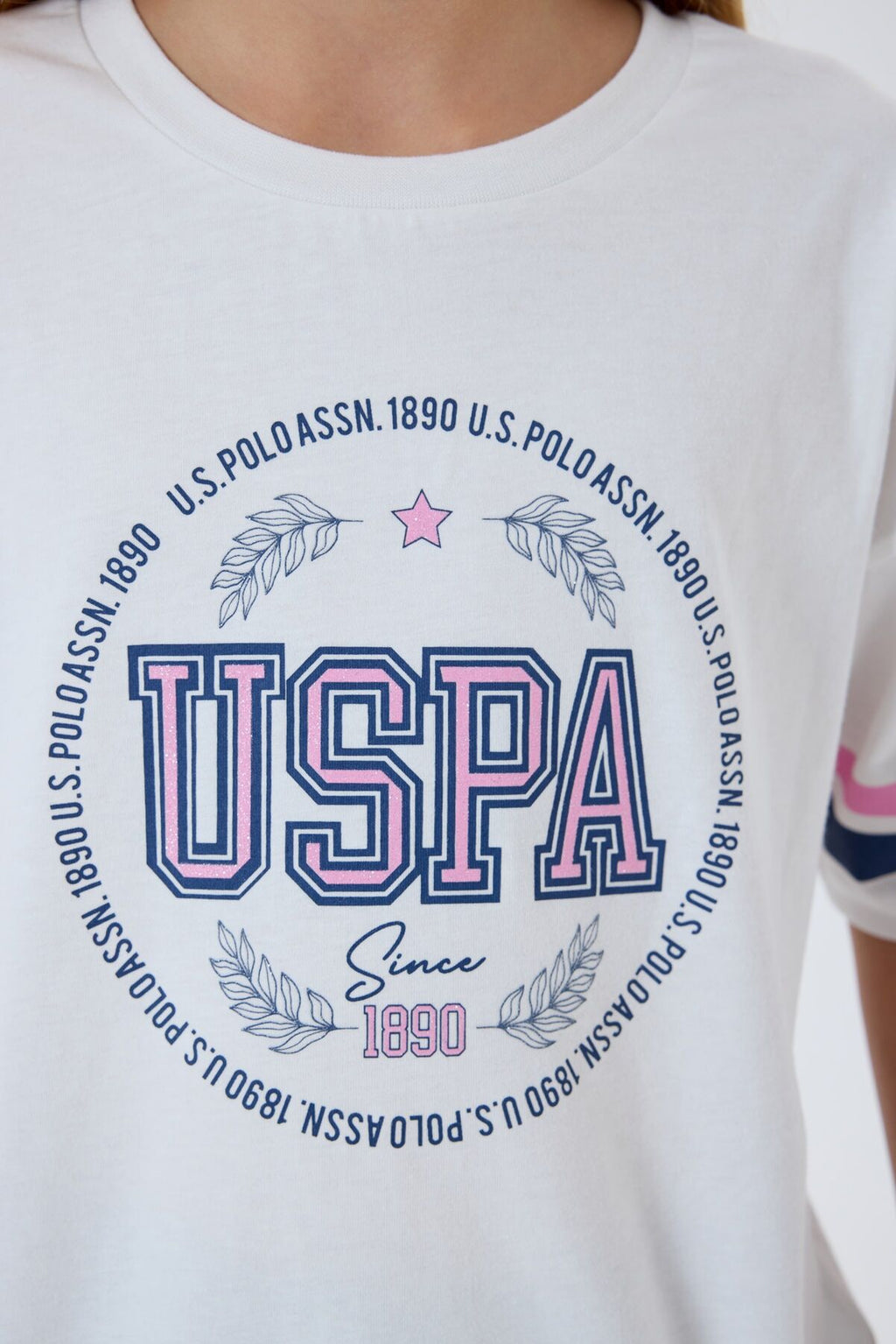 U.S. Polo Assn Kız Çocuk Beyaz Şort Takım