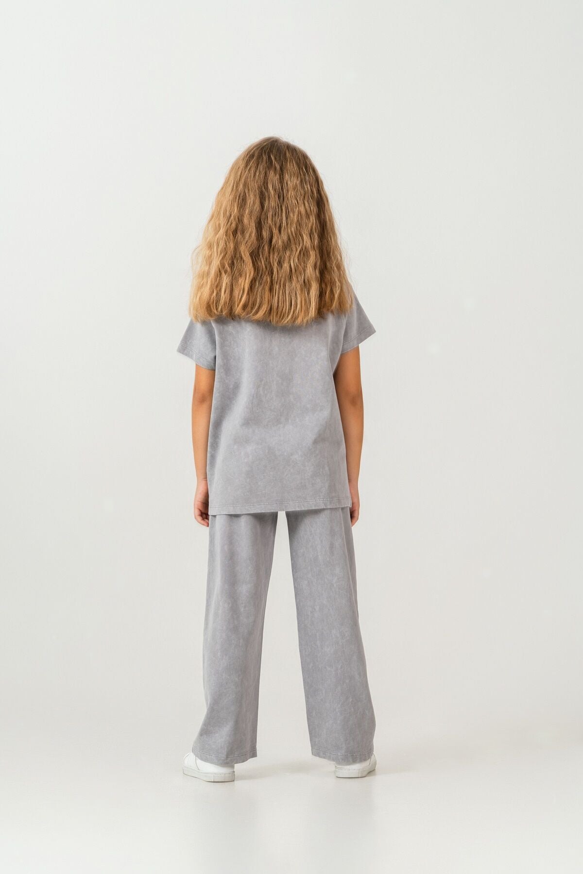 U.S. Polo Assn Kız Çocuk Gri Pijama Takım