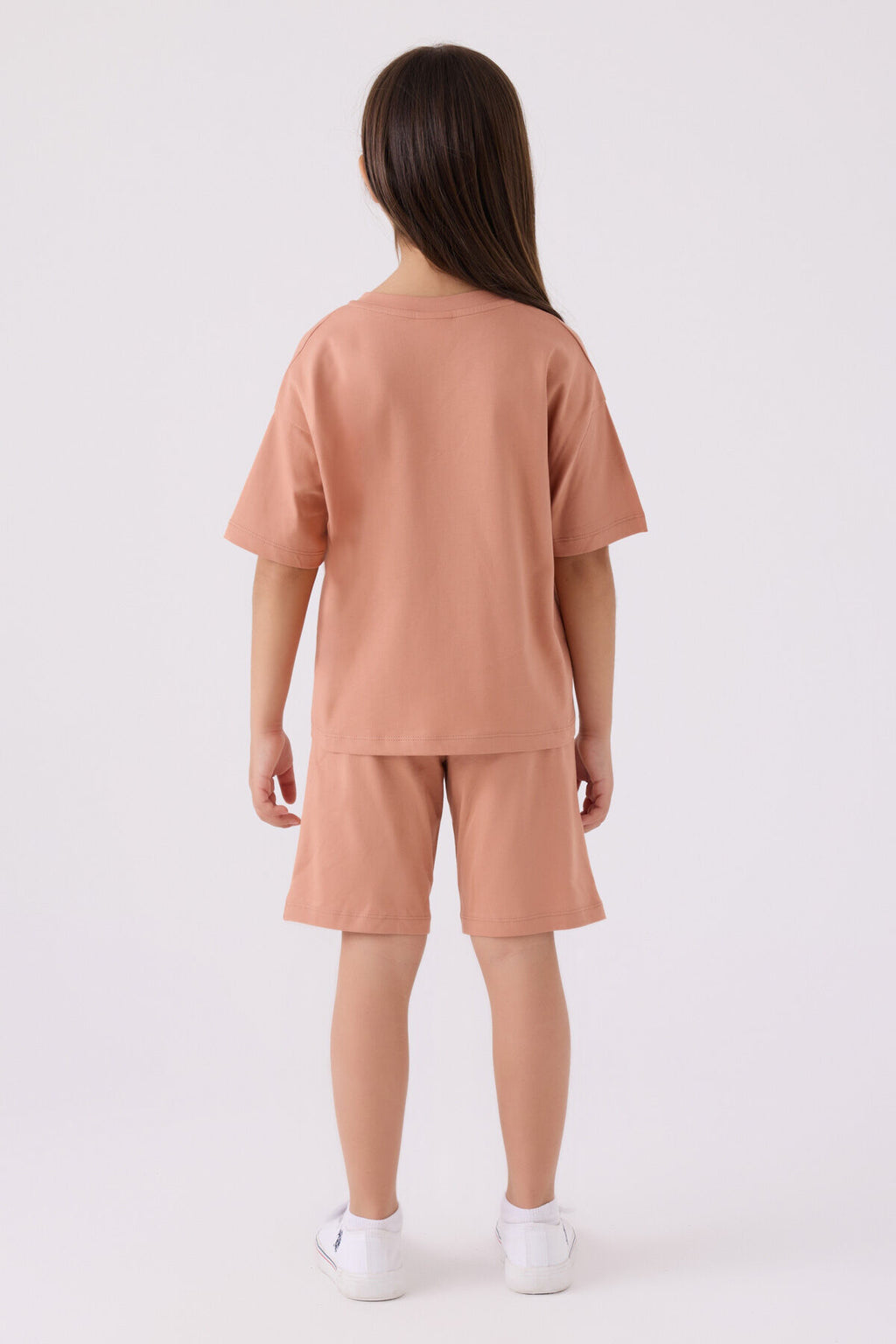 Us Polo Assn Kız Çocuk Pembe Bermuda Takım