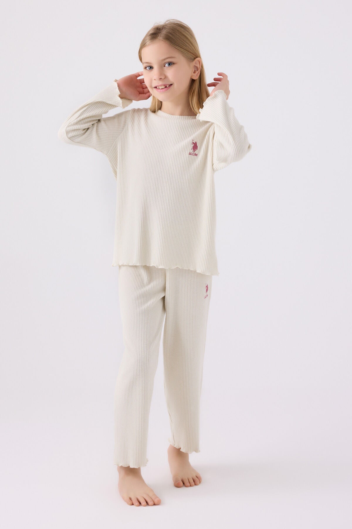 Kum Kız Çocuk Pijama Takımı US1986