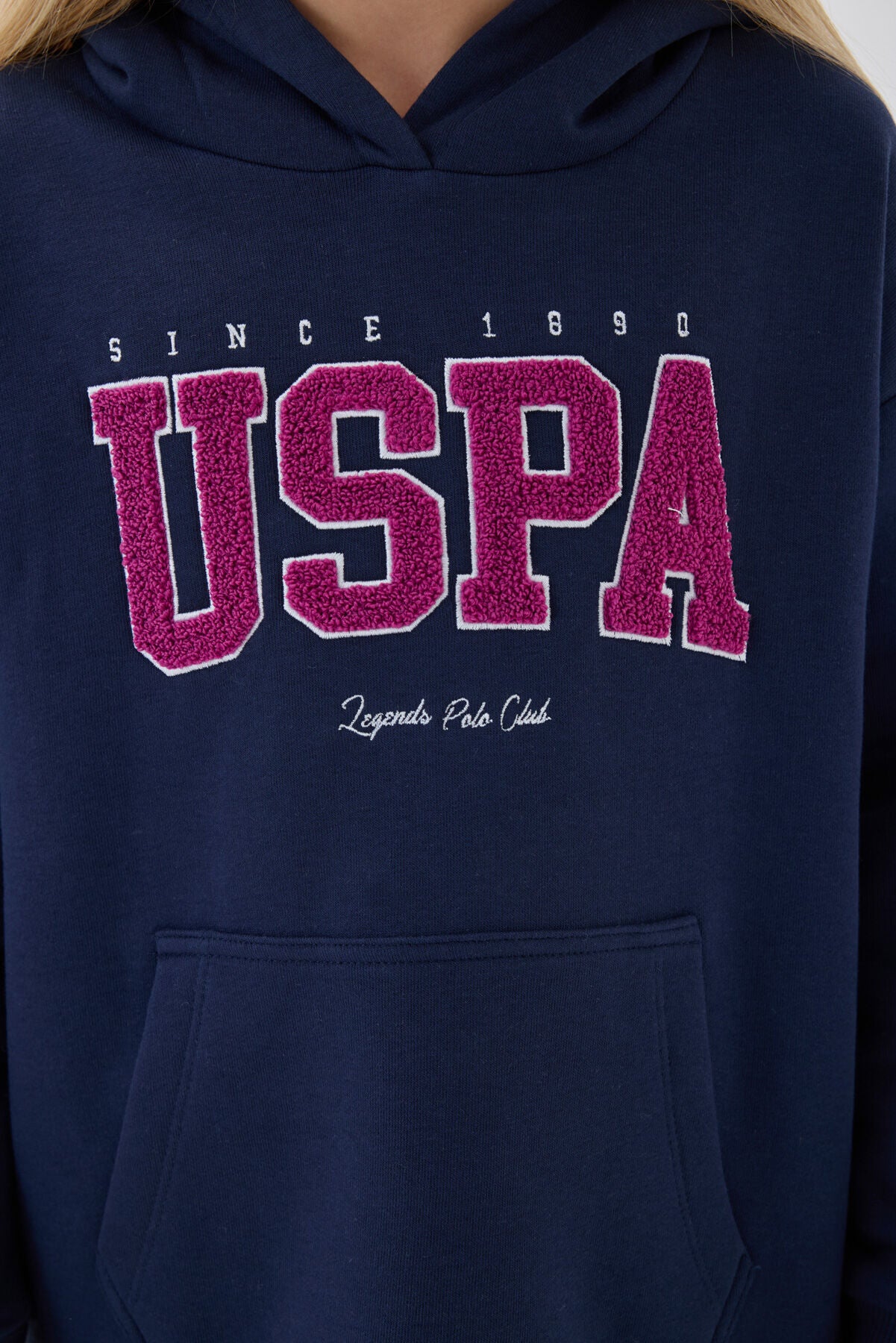 4-15 Yaş Lisanslı Us Polo ASSN Kız Çocuk Eşofman Takım -Lacivert