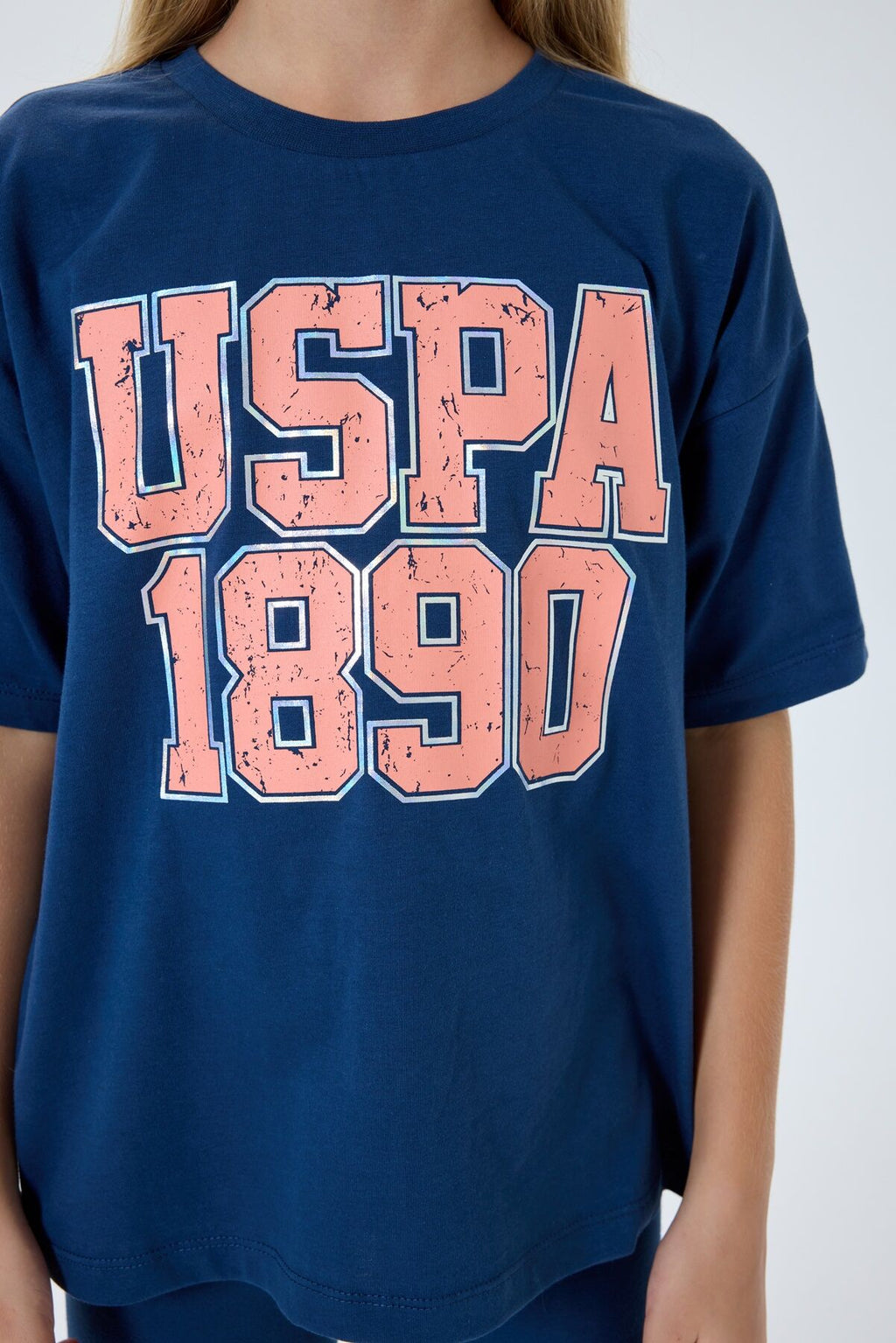 U.S. Polo Assn Kız Çocuk Lacivert Tayt Takım