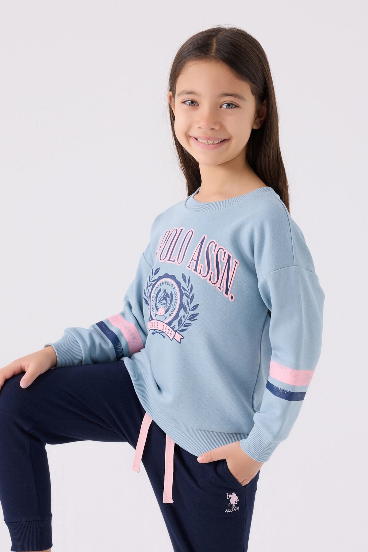 U.s. Polo Assn Kız Çocuk Yeşil Eşofman Takımı Ürün ikincil görseli