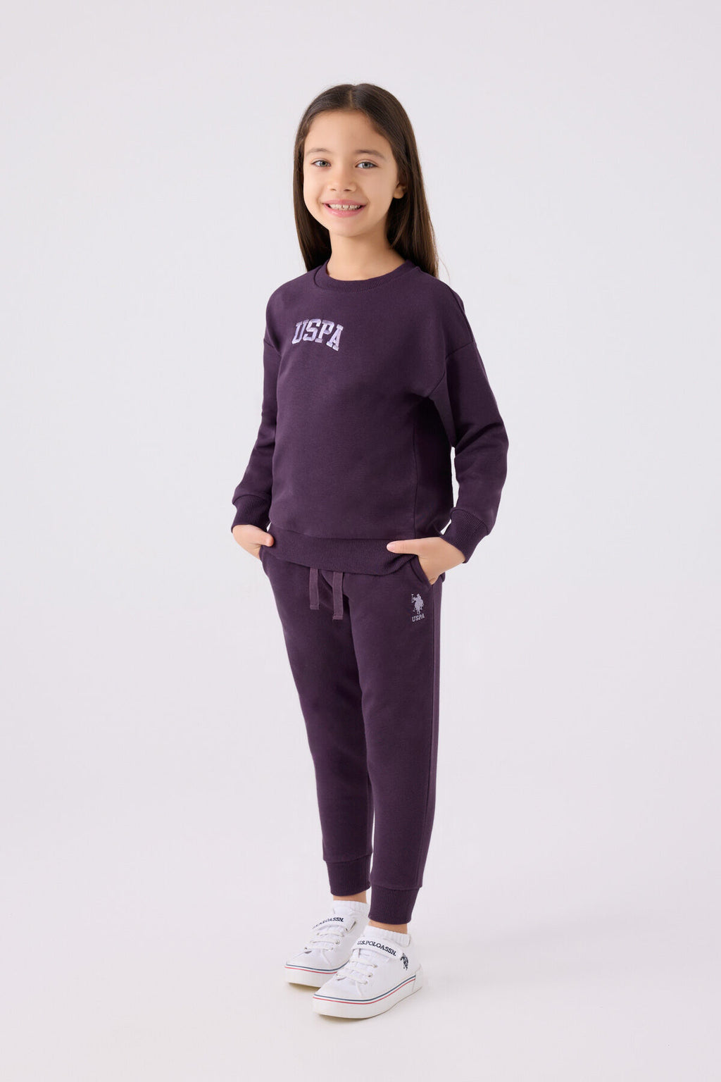 U.s. Polo Assn Kız Çocuk Pembe Eşofman Takımı