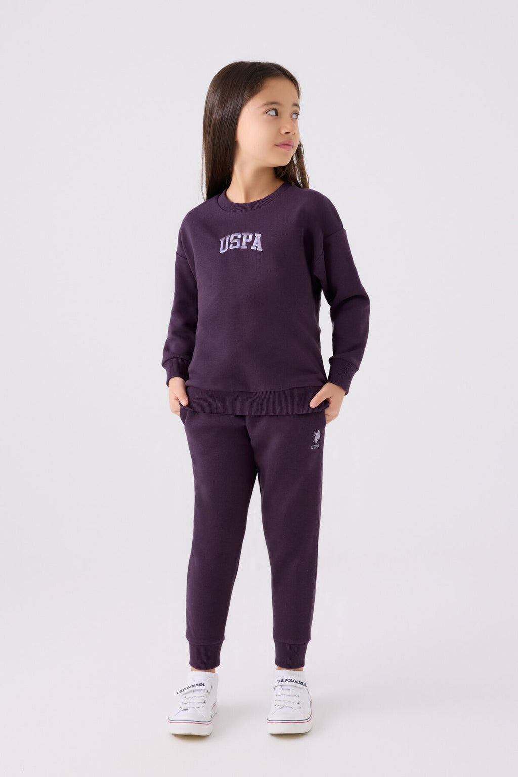 U.s. Polo Assn Kız Çocuk Pembe Eşofman Takımı