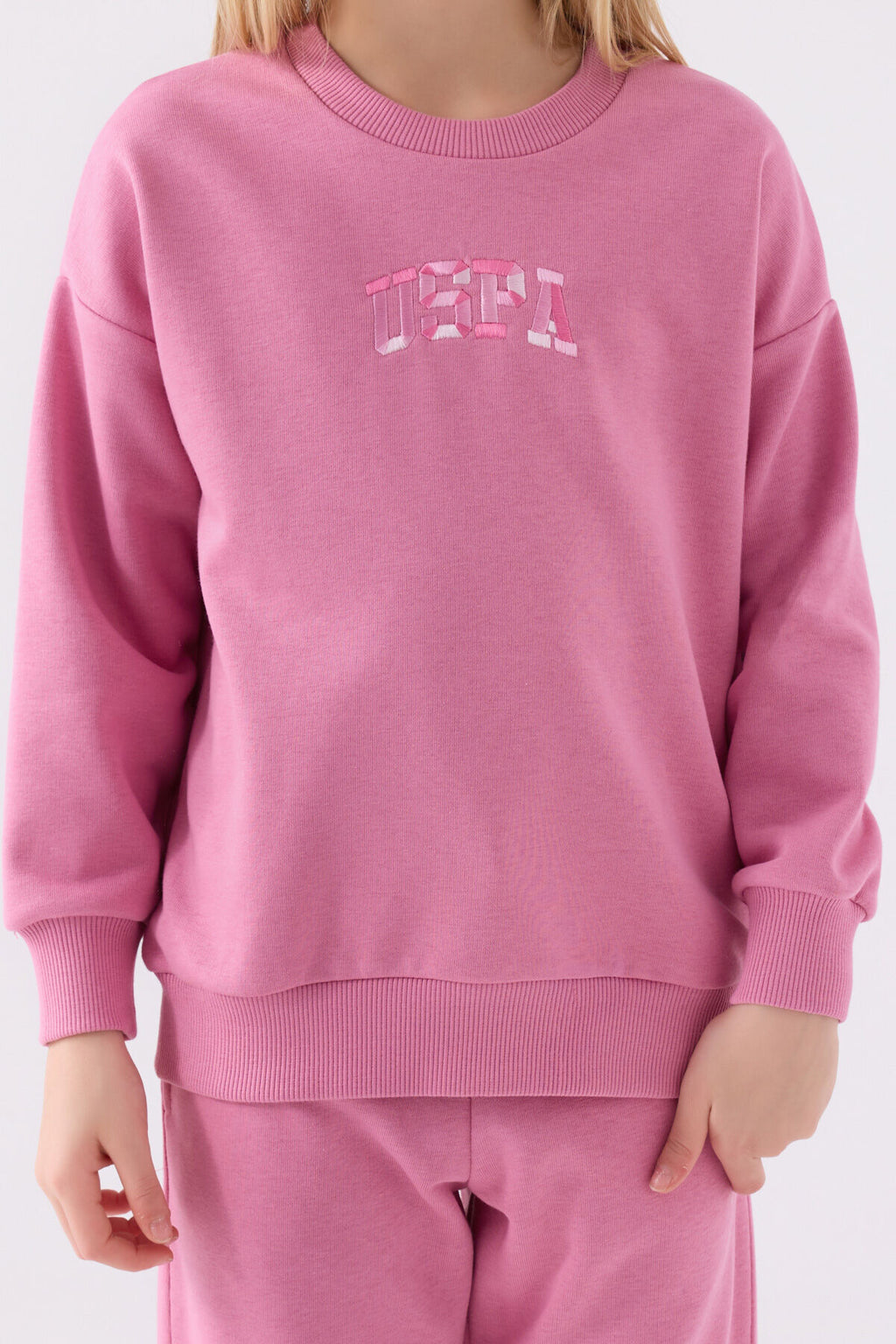 U.s. Polo Assn Kız Çocuk Pembe Eşofman Takımı