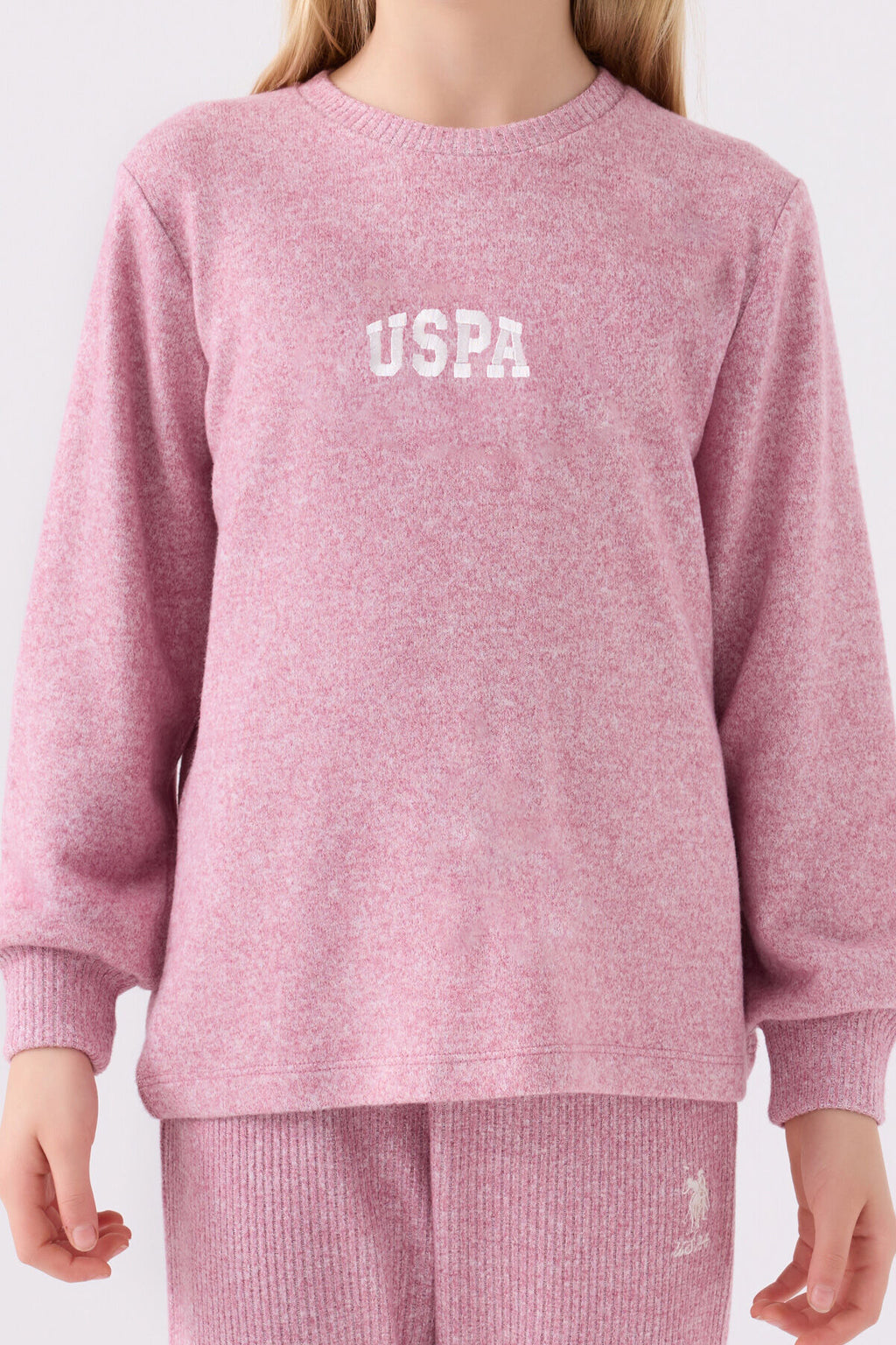Kız Çocuk Pembe Uzun Kol Pijama Takım