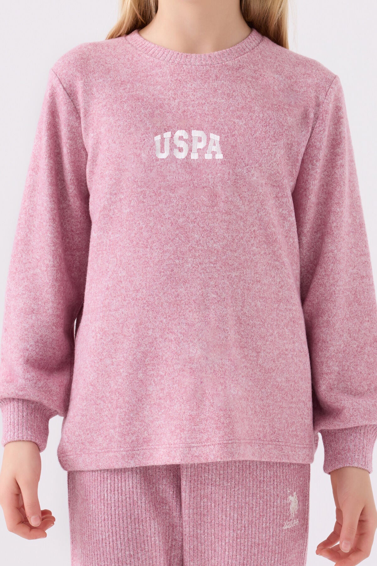 Kız Çocuk Pembe Uzun Kol Pijama Takım