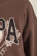 U.S. Polo Assn. Kız Çocuk Nakışlı Kahverengi Uzun Kol Eşofman Takımı US2715-C-V1
