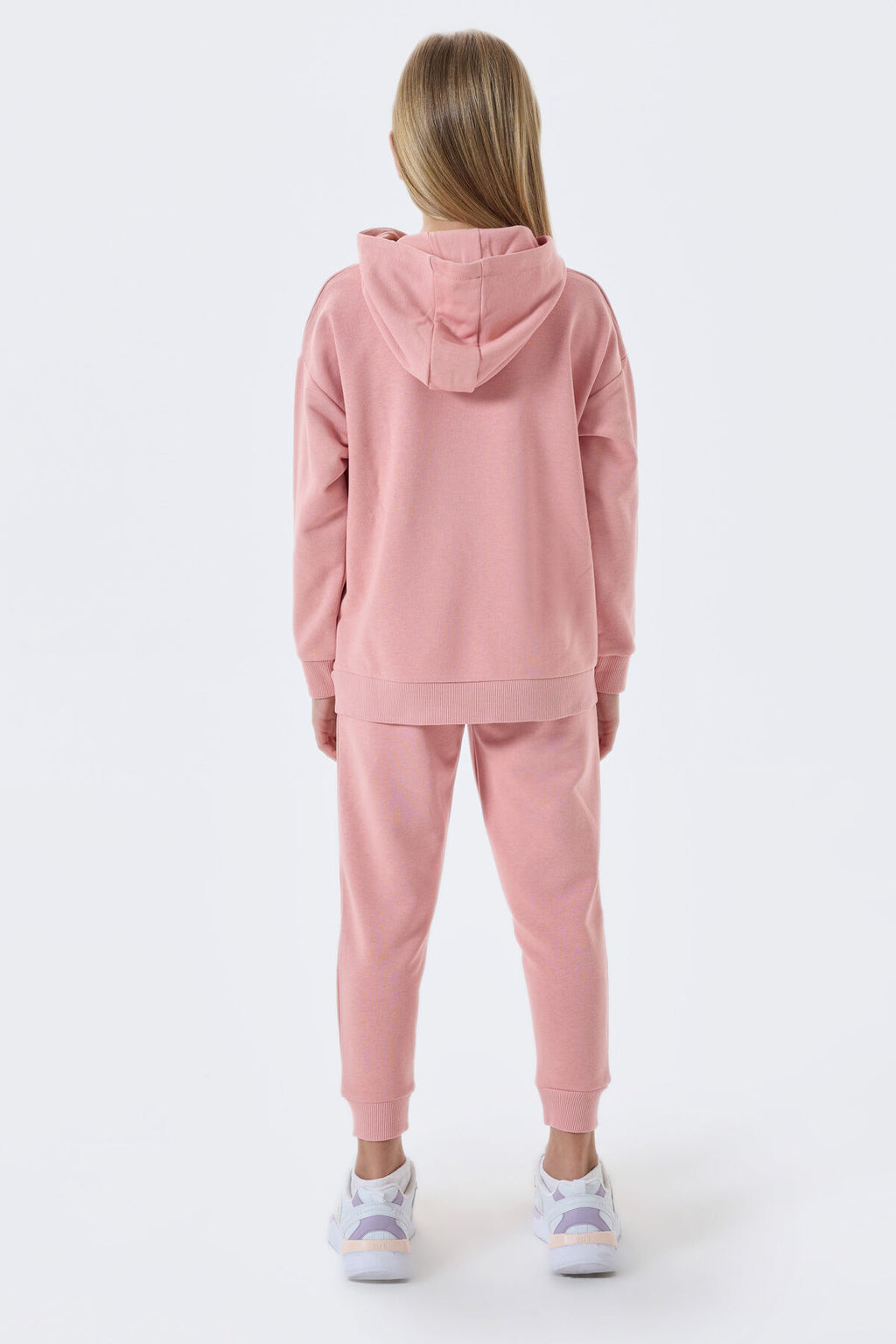 4-15 Yaş Lisanslı Us Polo ASSN Kız Çocuk Eşofman Takım -Retro Pembe