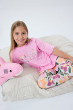 U.S. Polo Assn Kız Çocuk Pembe Pijama Takım