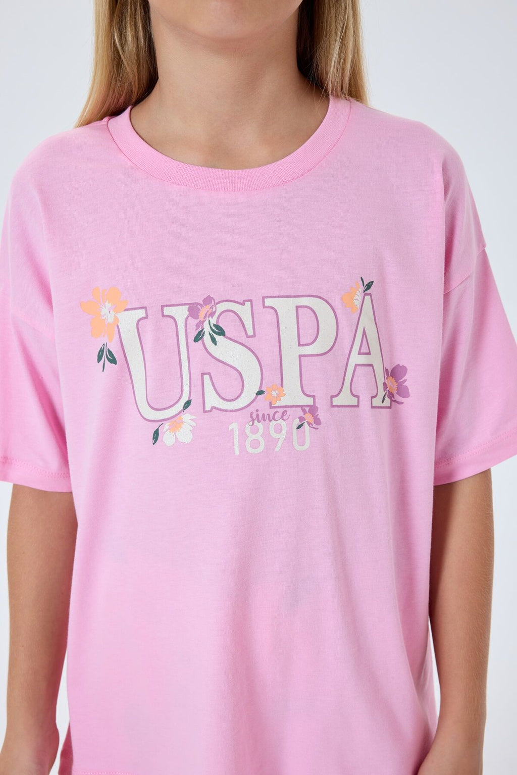 U.S. Polo Assn Kız Çocuk Pembe Pijama Takım