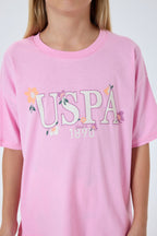 U.S. Polo Assn Kız Çocuk Pembe Pijama Takım