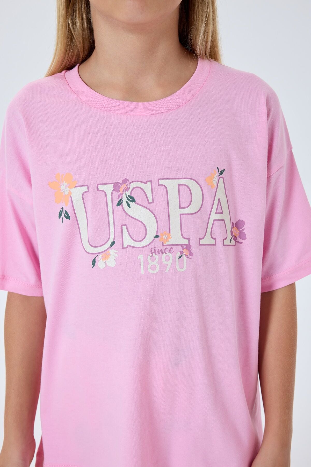 U.S. Polo Assn Kız Çocuk Pembe Pijama Takım