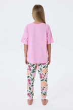 U.S. Polo Assn Kız Çocuk Pembe Pijama Takım
