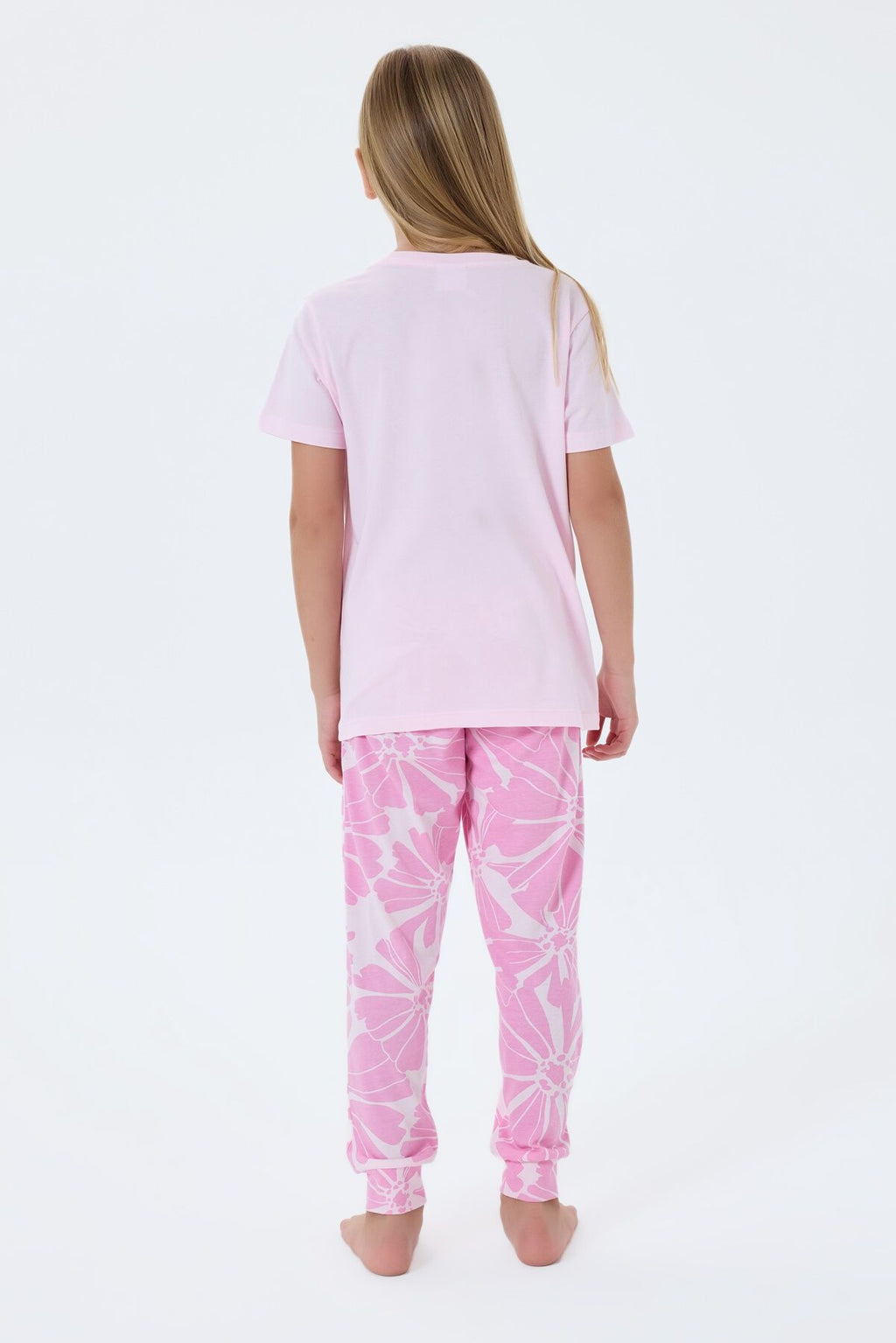 U.S. Polo Assn Kız Çocuk Pembe Pijama Takım