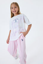 U.S. Polo Assn Kız Çocuk Pembe Pijama Takım