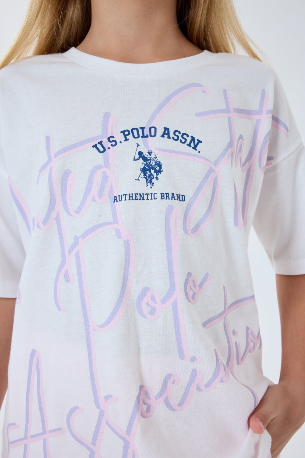 U.S. Polo Assn Kız Çocuk Pembe Pijama Takım