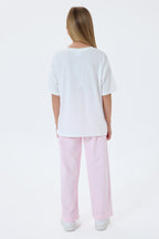 U.S. Polo Assn Kız Çocuk Pembe Pijama Takım