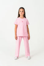 U.S. Polo Assn Kız Çocuk Pembe Pijama Takım