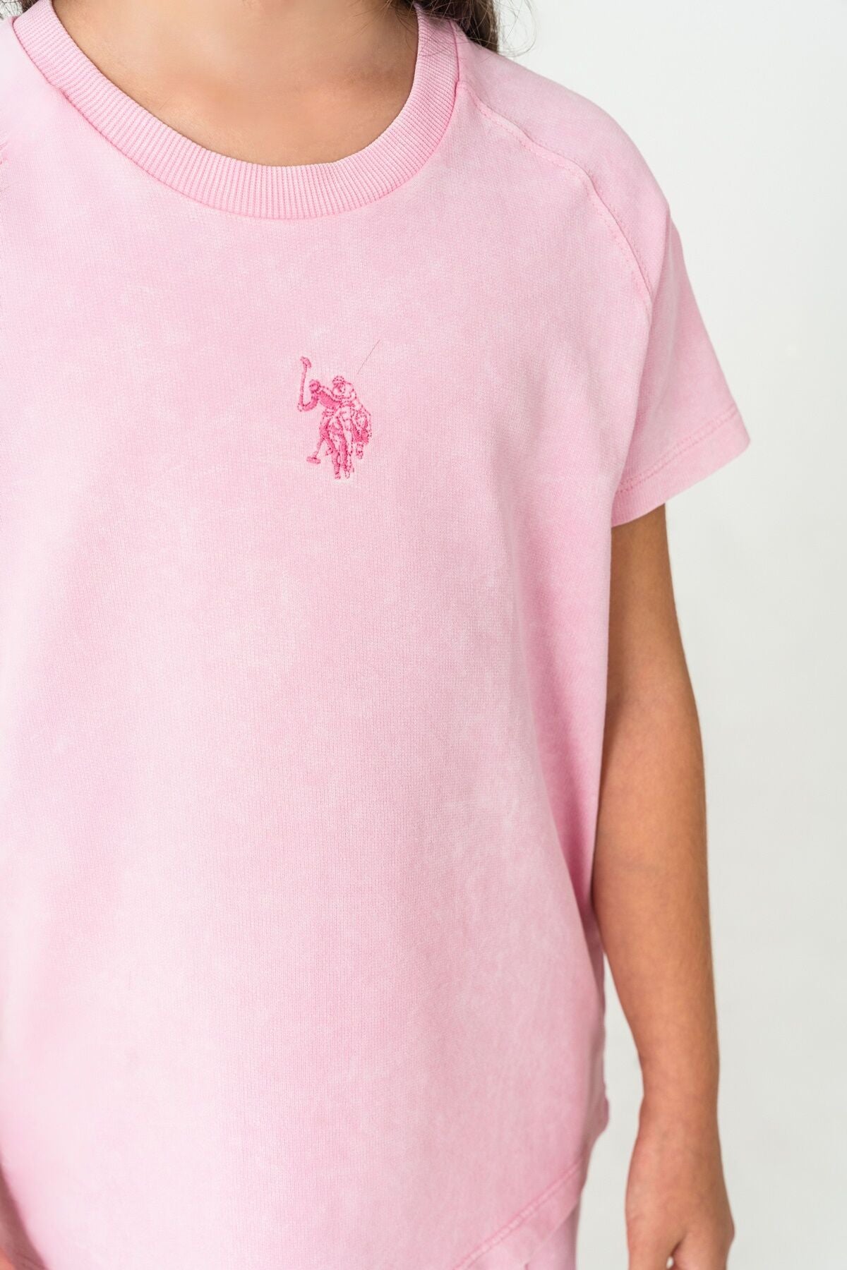 U.S. Polo Assn Kız Çocuk Pembe Pijama Takım