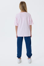 U.S. Polo Assn Kız Çocuk Pembe Pijama Takım
