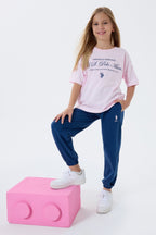U.S. Polo Assn Kız Çocuk Pembe Pijama Takım