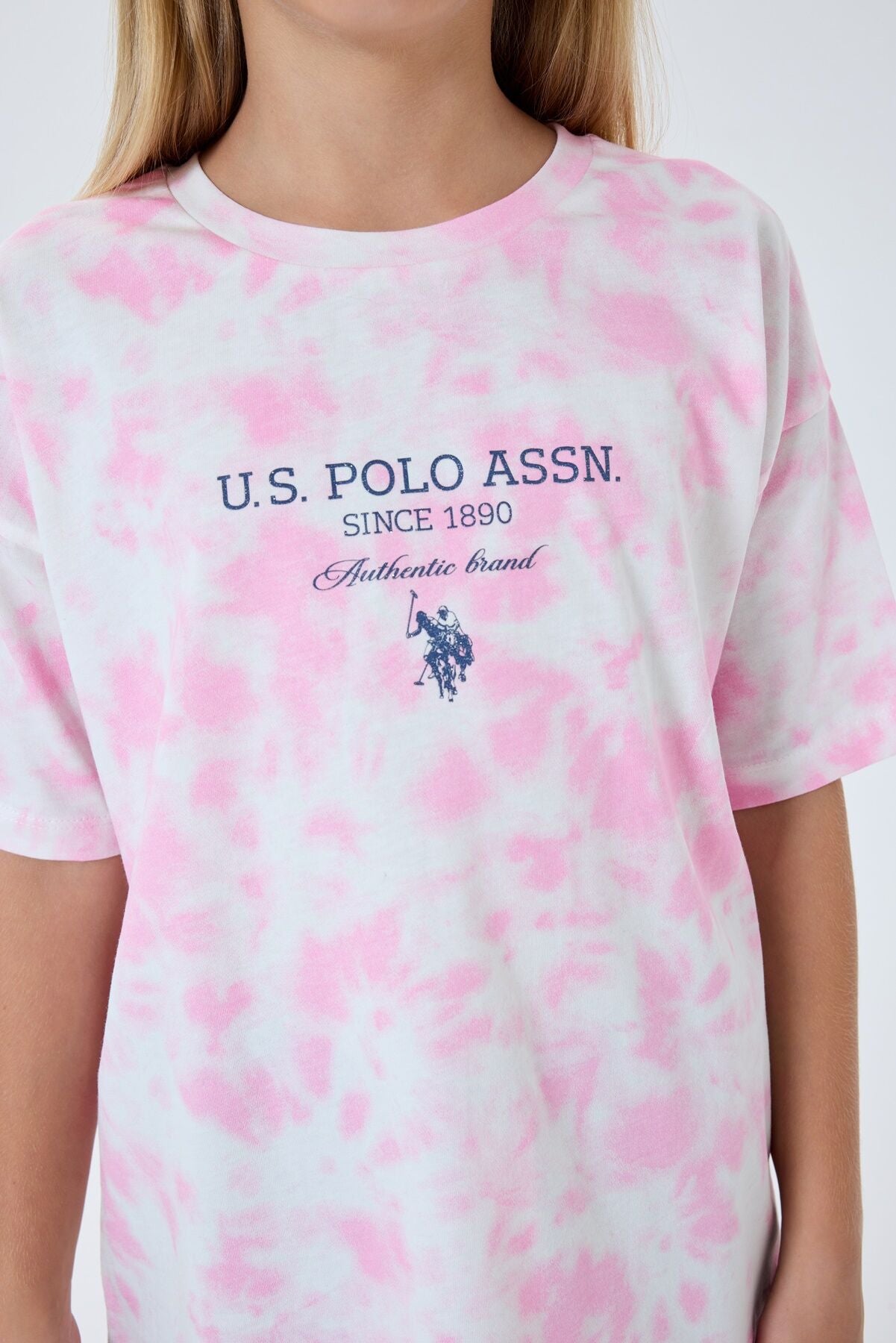 U.S. Polo Assn Kız Çocuk Pembe Şort Takım Ürün ikincil görseli