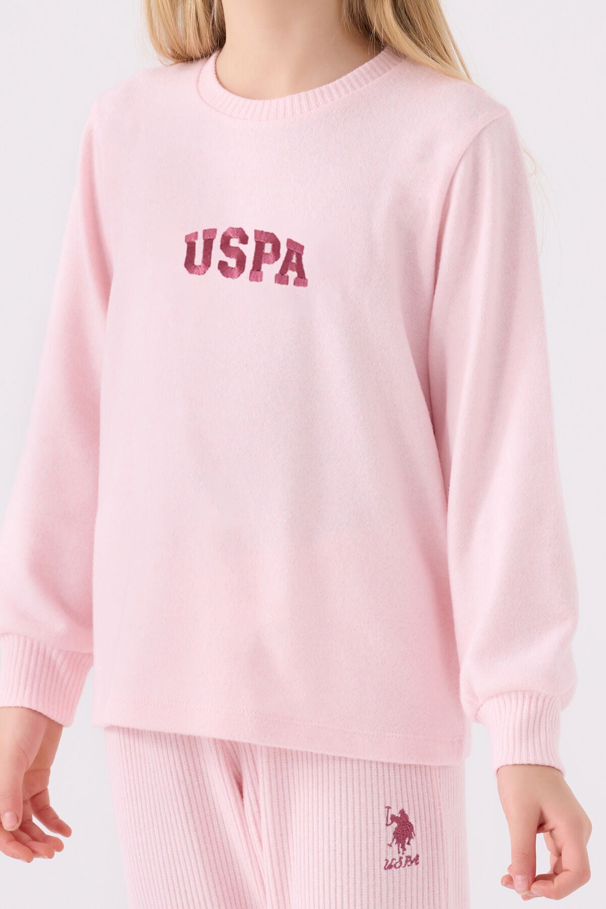 Kız Çocuk Pembe Uzun Kol Pijama Takım